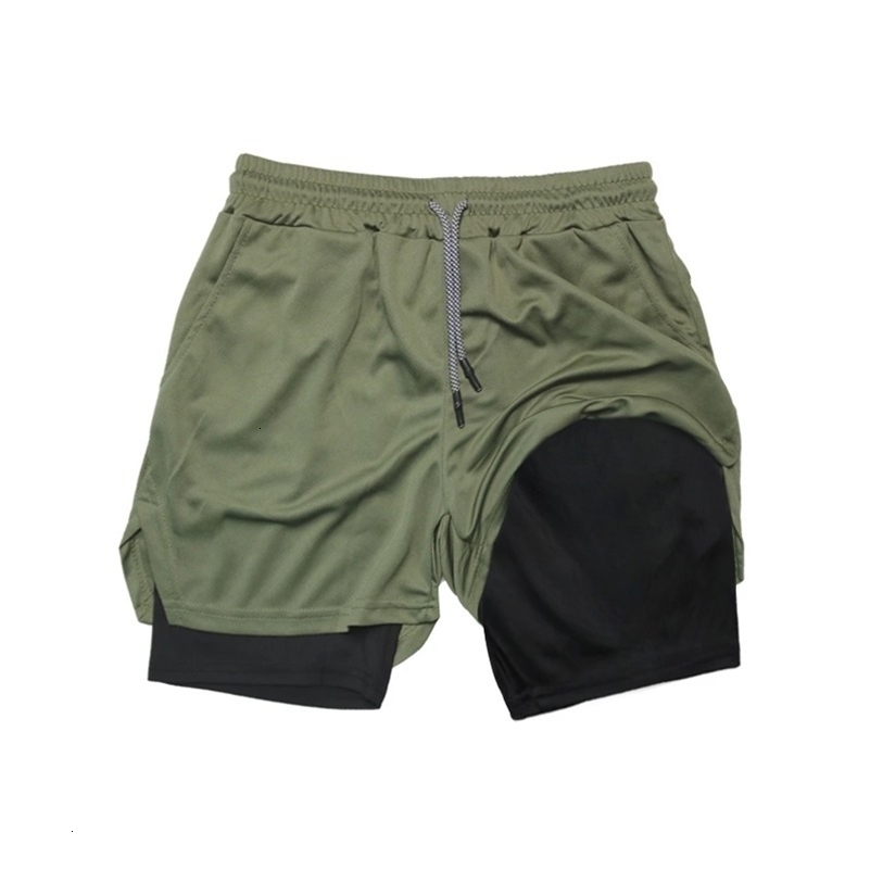 2-in-1 Running Summer Workout Shorts for Men Gym Performance Compression Shorts with Phone Pocket Towel Loop Athletic Activewear 260711 - view 3