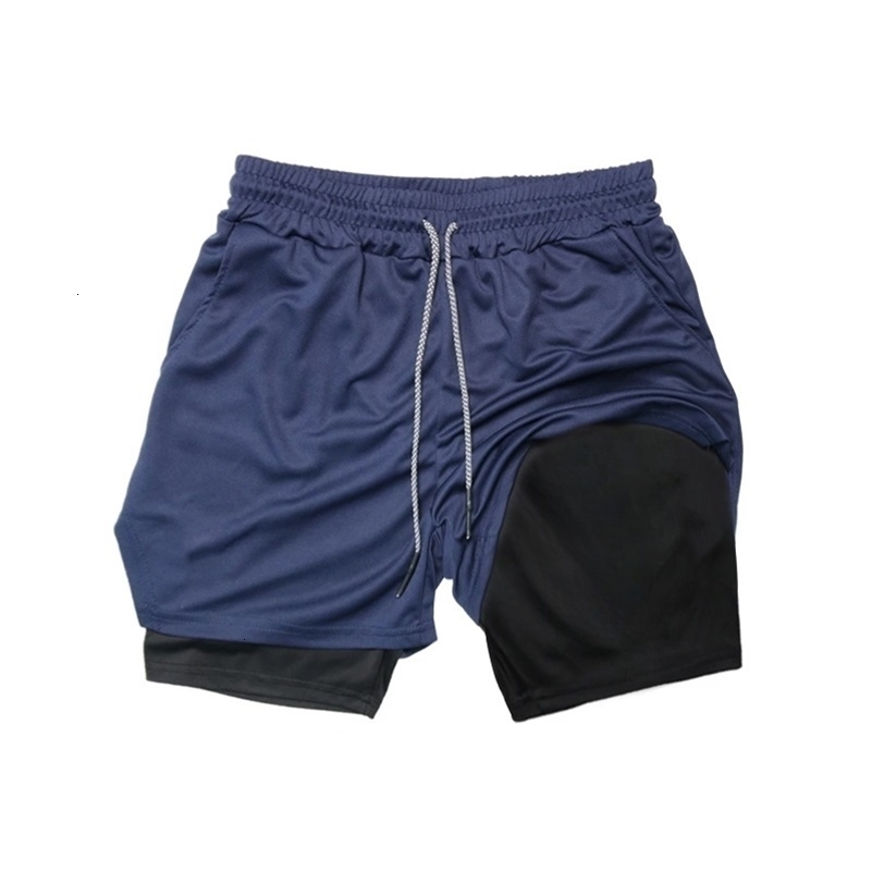 2-in-1 Running Summer Workout Shorts for Men Gym Performance Compression Shorts with Phone Pocket Towel Loop Athletic Activewear 260711 - view 4
