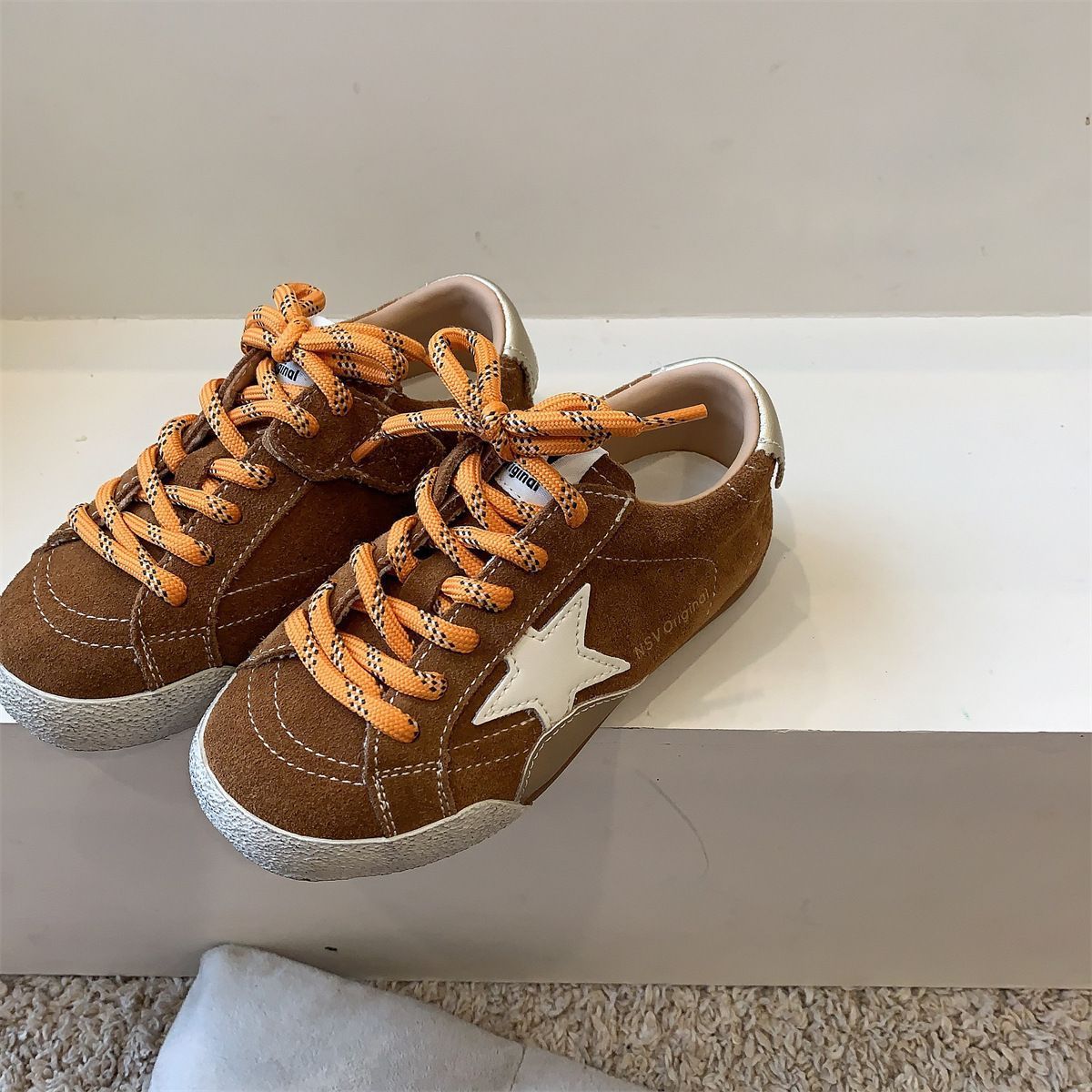 luxury Kid's Shoes 2025 Fall Kids Star Skate Shoes, Korean Dirty Style Casual Sneakers for Boys Girls free shipping - view 4