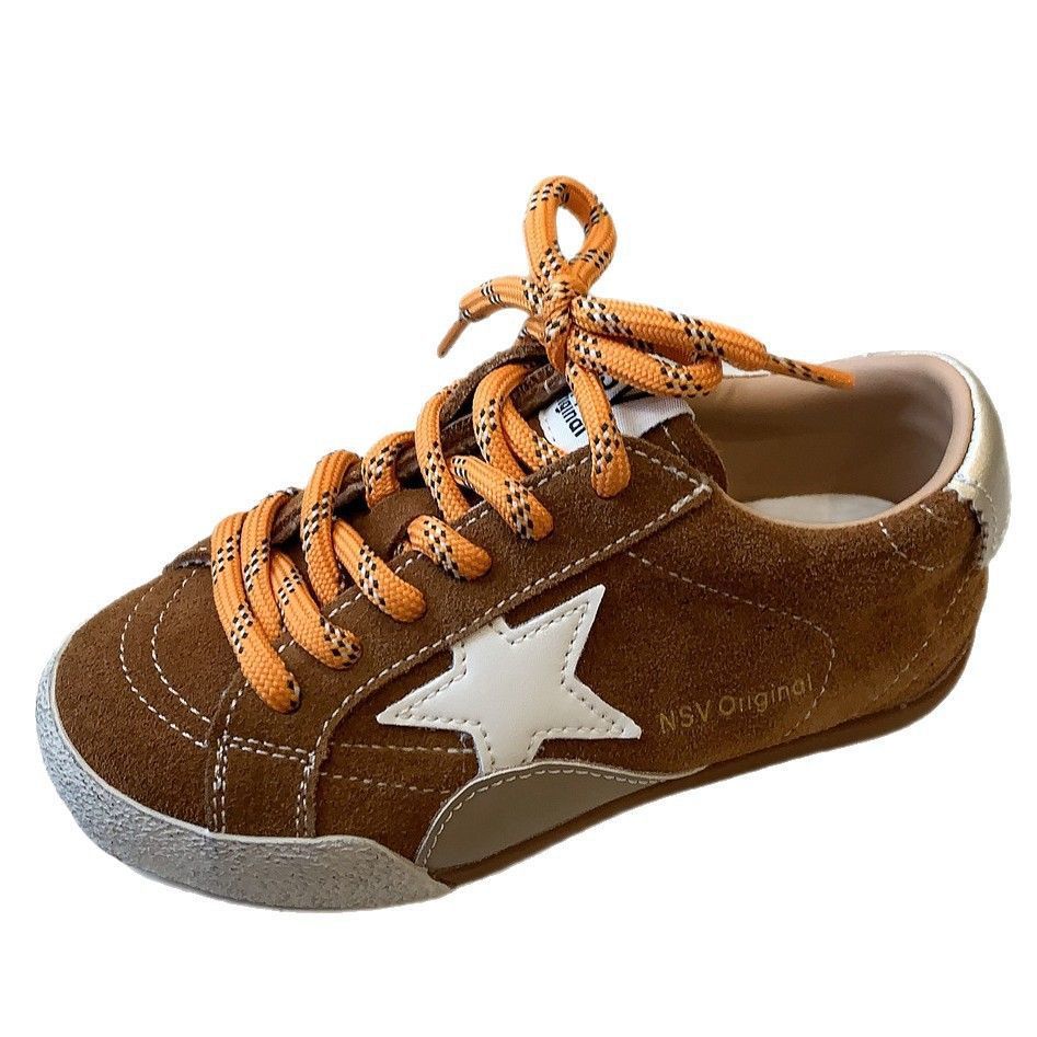 luxury Kid's Shoes 2025 Fall Kids Star Skate Shoes, Korean Dirty Style Casual Sneakers for Boys Girls free shipping - view 6