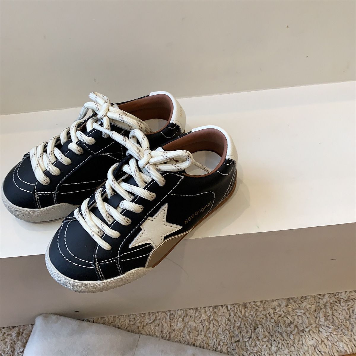 luxury Kid's Shoes 2025 Fall Kids Star Skate Shoes, Korean Dirty Style Casual Sneakers for Boys Girls free shipping - view 9