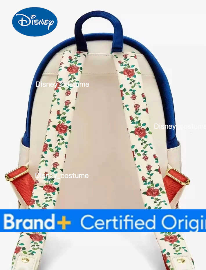 Disney Loungefly Disney Beauty and the Beast small size rainy day series backpack waterproof fashion childrens bag C260714 - view 6
