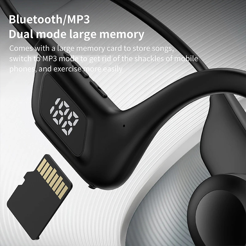 X7 Bone Conduction Wireless Earphone Sport Swimming Bluetooth Compatible Headphone Hand-free With Mic For Running Earbuds 260713 - view 5