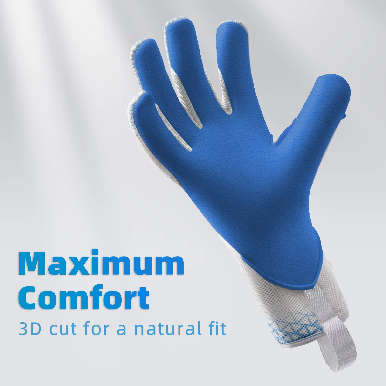 Wvvou Goalkeeper Gloves with Thickened Latex Padding on the Palm for Stable Protection Breathable Mesh Fabric for Heat Dissipation Comfor 260713CJ - view 4