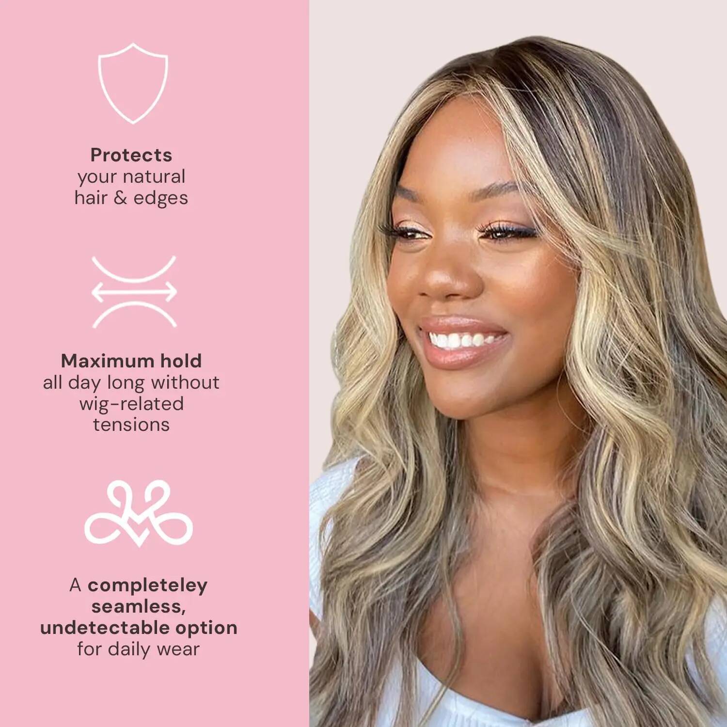 New Model Grip Band | Premium Adjustable Velvet Gripper for Lace Front Wigs Multiple colors available Keep Wig Comfortably - view 5