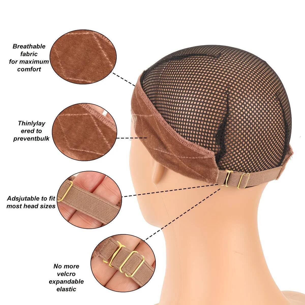 New Model Grip Band | Premium Adjustable Velvet Gripper for Lace Front Wigs Multiple colors available Keep Wig Comfortably - view 4