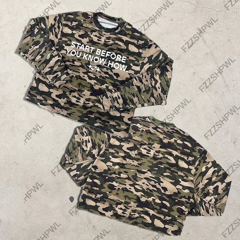 Camouflage Harajuku Graphic Print Punk Men Y2k Long sleeve Top Streetwear Casual Long sleeve T-shirt Rock Gothic Clothes Hip Hop 260713CJ - view 5