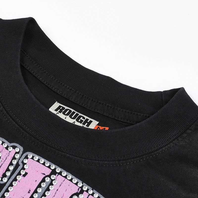 Sleeve 26ss Long Rough Play Eyeball Skull Printed T-shirt Hip Hop Loose High Quality Rough Play Mens Clothing J260708 - view 4