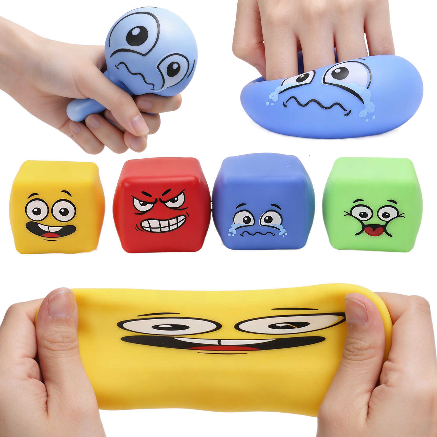 Expression Cube Maltose Squishy Toy for Stress Relief and Venting Slow Rebound Decompression Toy Factory L260714CX93 - view 5