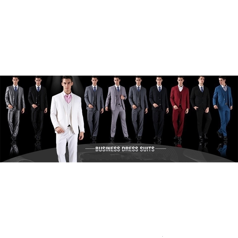 Latest n Mens Suit Houndstooth Jacket Black Pants 2 Pieces Double Breasted Slim Fit Formal Wedding Tuxedos Evening Dress 260713CJ - view 4