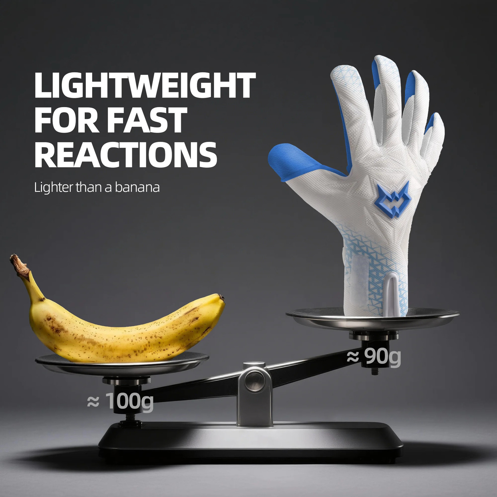 Wvvou Goalkeeper Gloves with Thickened Latex Padding on the Palm for Stable Protection Breathable Mesh Fabric for Heat Dissipation Comfor 260713CJ - view 7