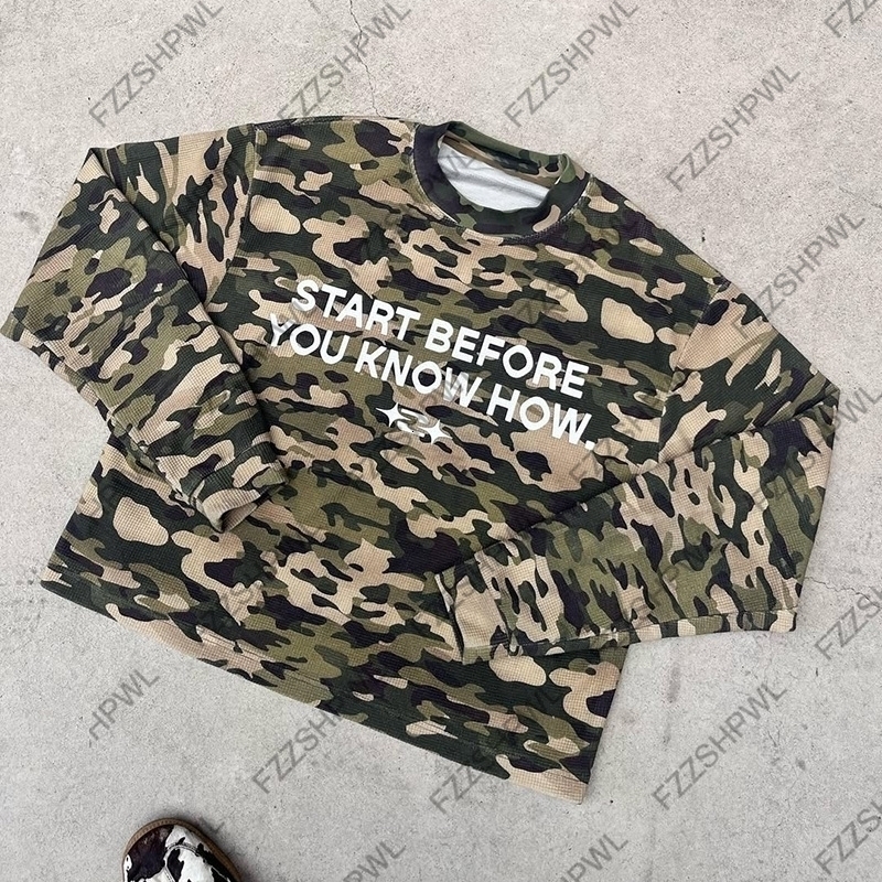 Camouflage Harajuku Graphic Print Punk Men Y2k Long sleeve Top Streetwear Casual Long sleeve T-shirt Rock Gothic Clothes Hip Hop 260713CJ - view 3