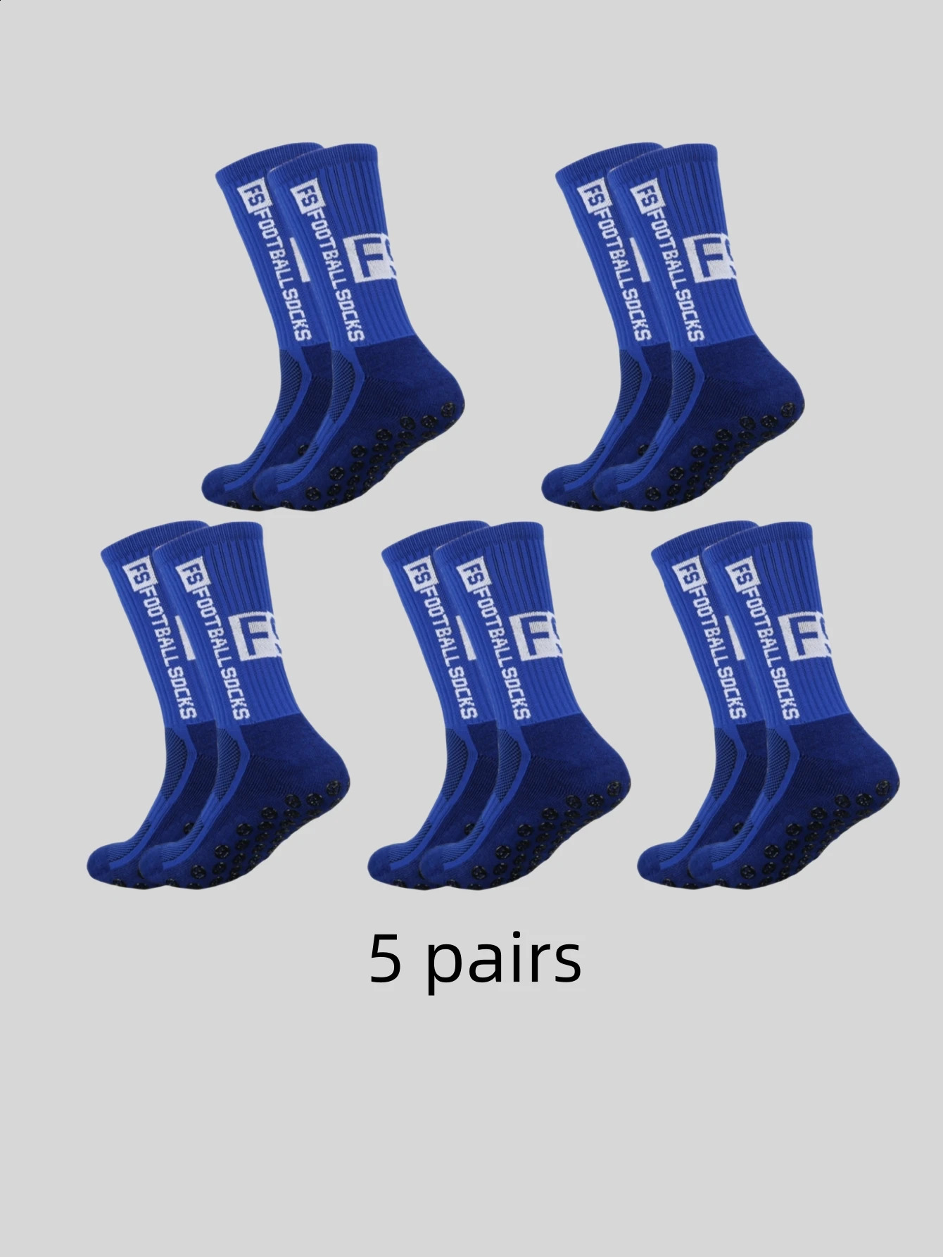 5 pairs of multi-color adhesive dots for anti slip sweat absorption and odor prevention FS football socks and sports socks 260713 - view 5