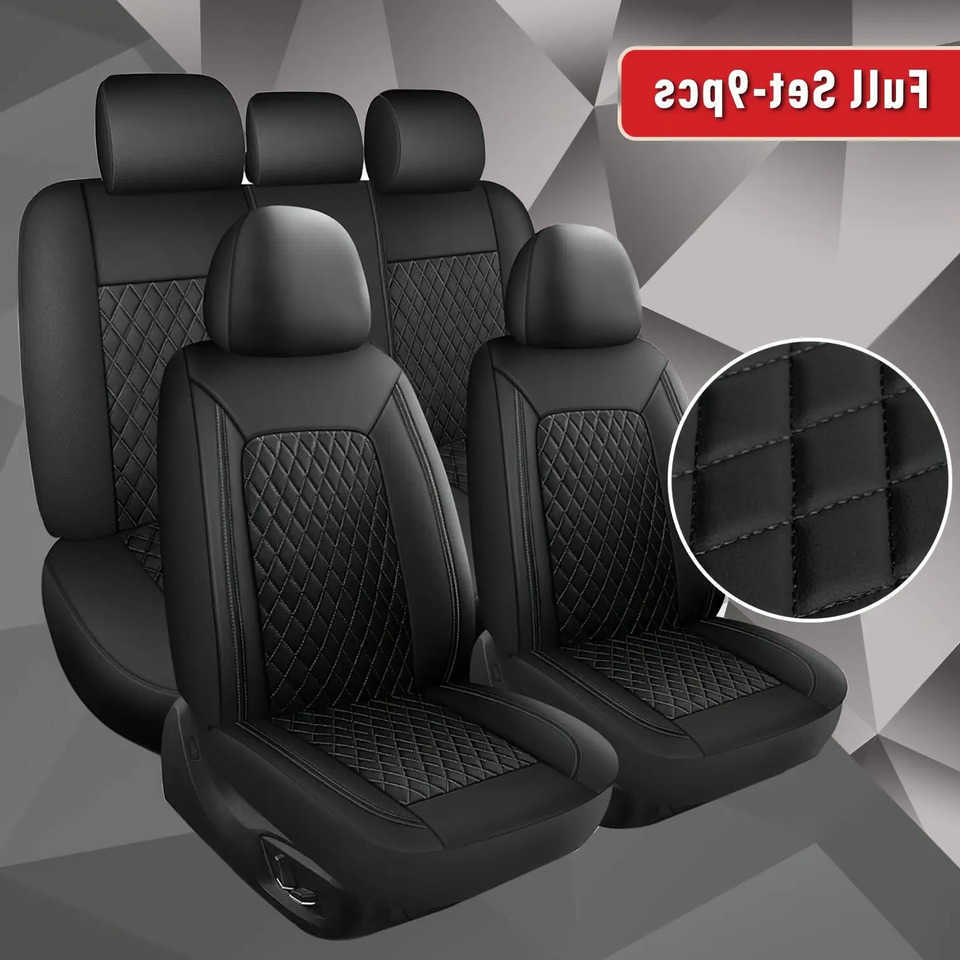 Coprisedili Per Auto In Ecopelle Trapuntata Per Tutte Le Stagioni, Adatti Alla Maggior Parte Delle Auto T2607078P9J-image