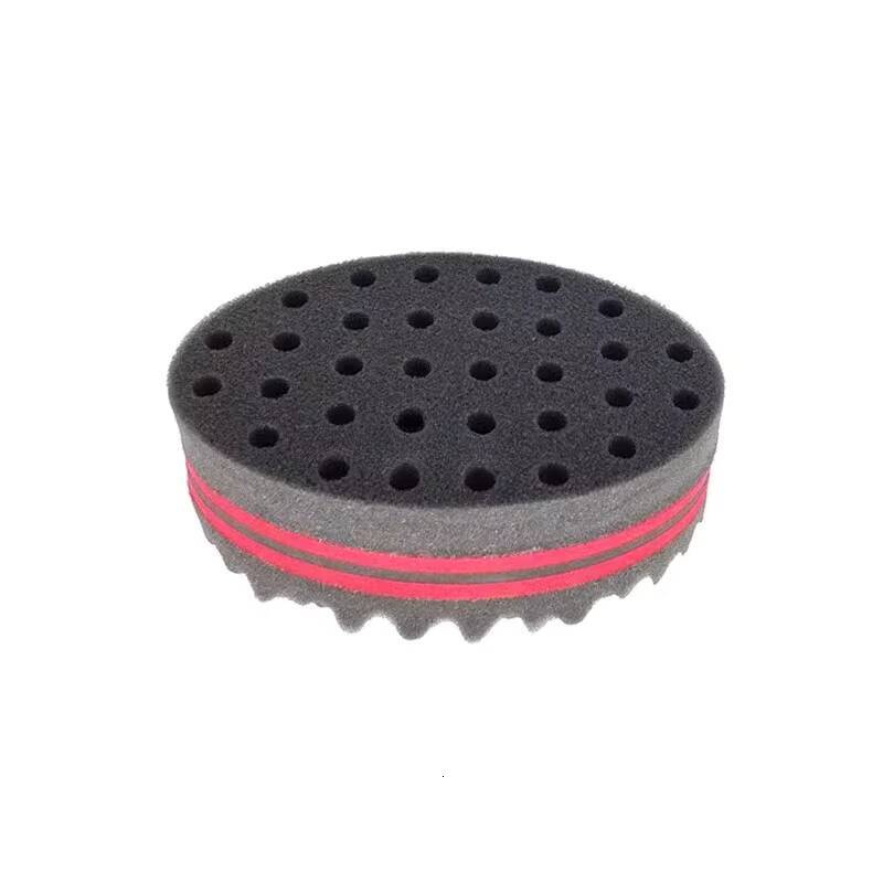 Sponge Twists Big Holes Metal Pick Comb Double-sided Breathable Perm Styling Brush Special for Real Hair Wigs - view 5
