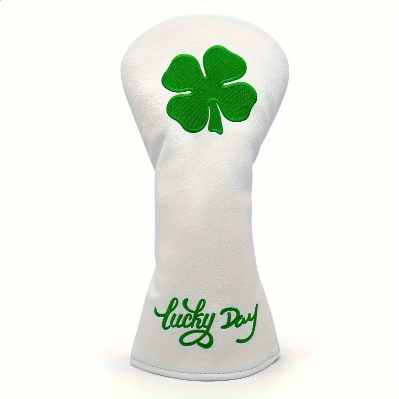 Lucky Clover Golf Club Head Cover - Fits Most Woods Hybrids Stretch Closure Durable Pu Material 260713 - view 4