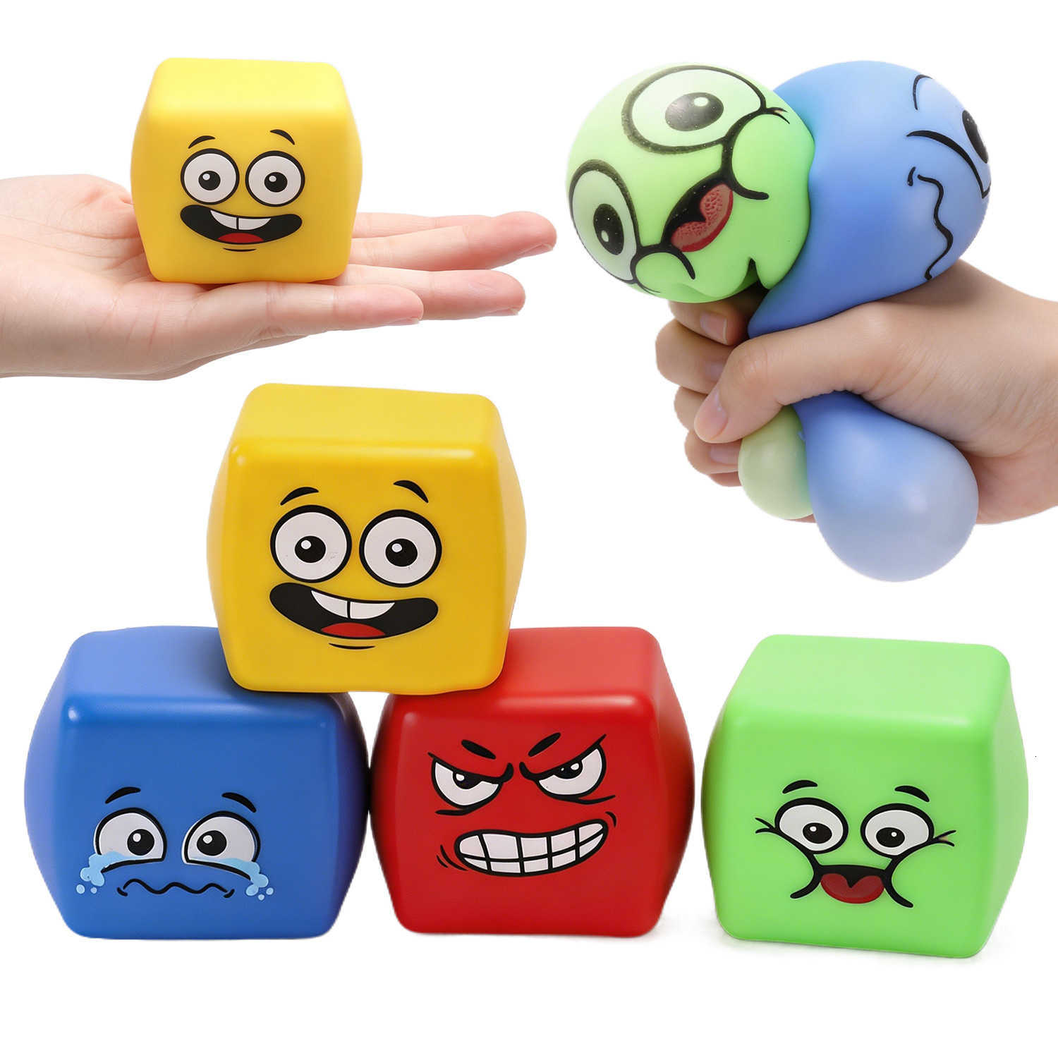 Expression Cube Maltose Squishy Toy for Stress Relief and Venting Slow Rebound Decompression Toy Factory L260714CX93 - view 3