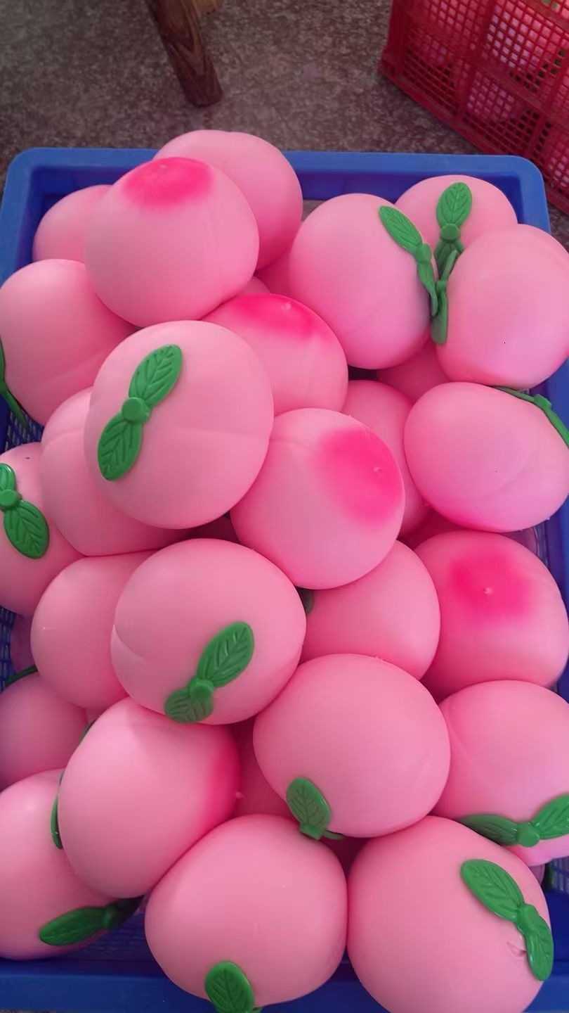New Giant Cherry Squishy Toy - Rebound Stress Relief Toy Simulated Fruit Stress Reliever Internet Sensation L2607148C7W - view 8