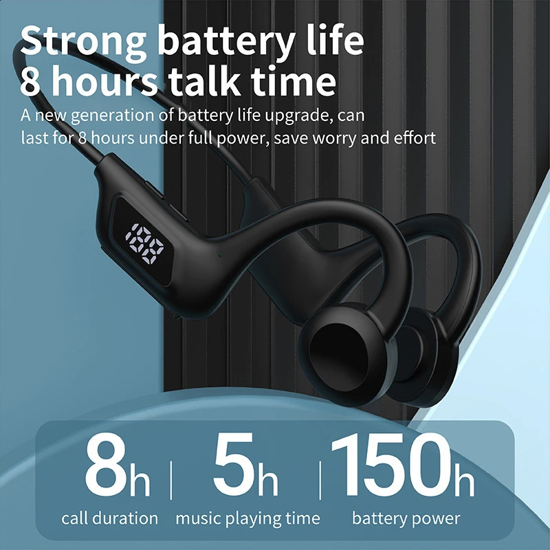 X7 Bone Conduction Wireless Earphone Sport Swimming Bluetooth Compatible Headphone Hand-free With Mic For Running Earbuds 260713 - view 4