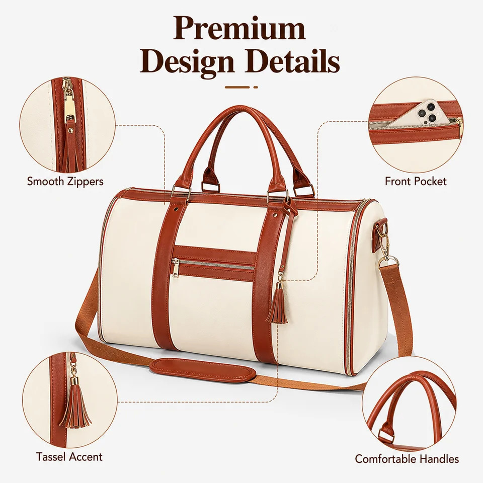 Garment Duffel Bag Travel with Shoe Detachable Strap CarryOn Weekend Business 260707banjia - view 3