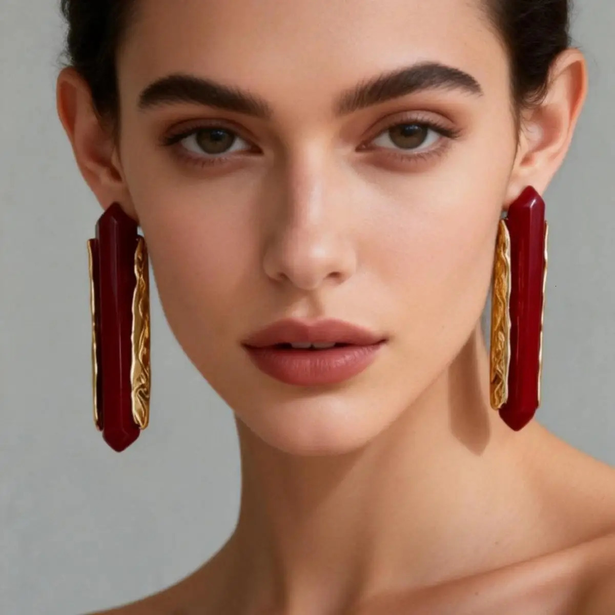 Individuality Ice Cone Resin Earrings Women Geometric Minimalist Exaggerated Style Earrings y Banquet Party Accessories 260715 - view 6