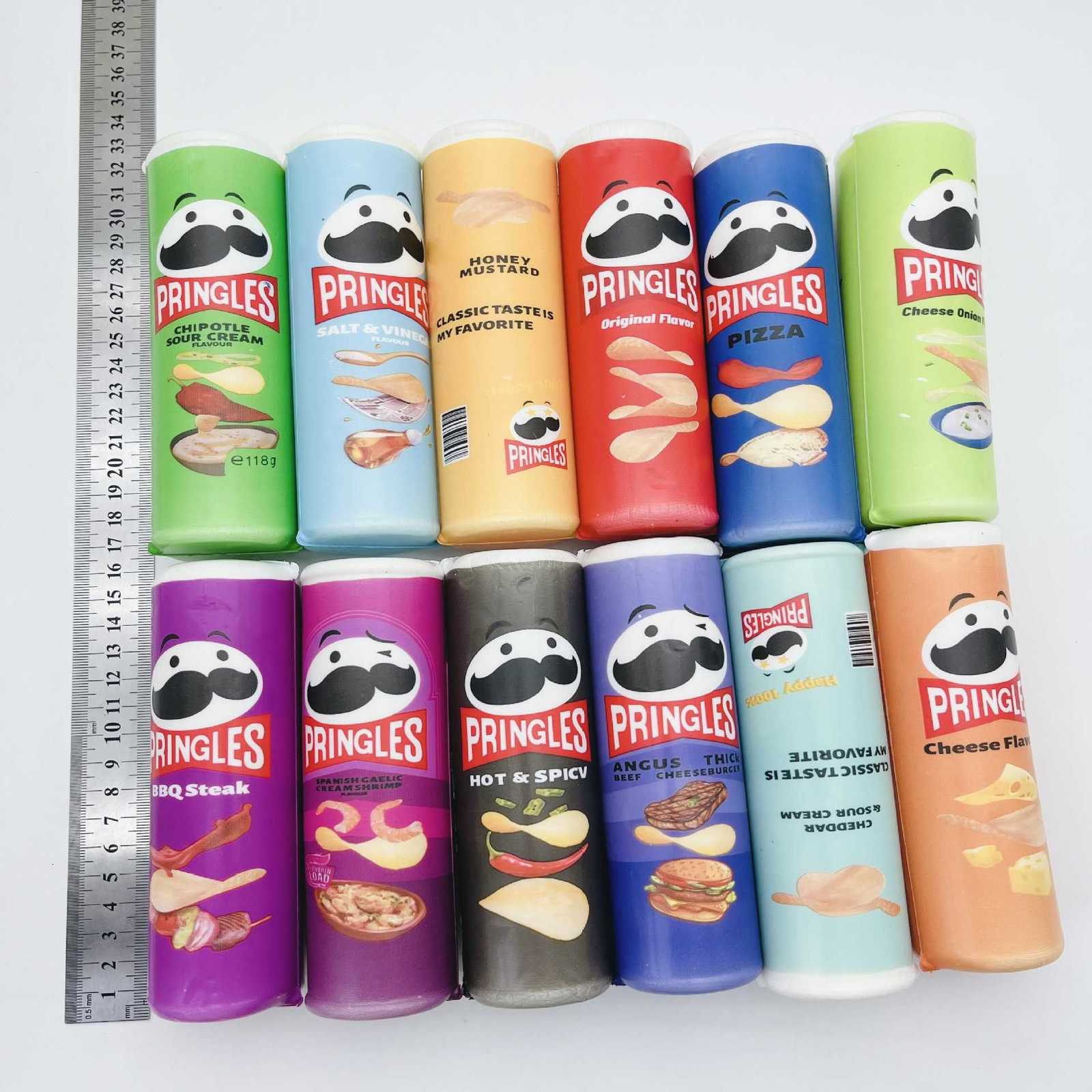 Bottled simulated potato chips slow-rebound squeeze toy food-themed potato chip jar decoration stress-relief PU toy L260714GE6V - view 7