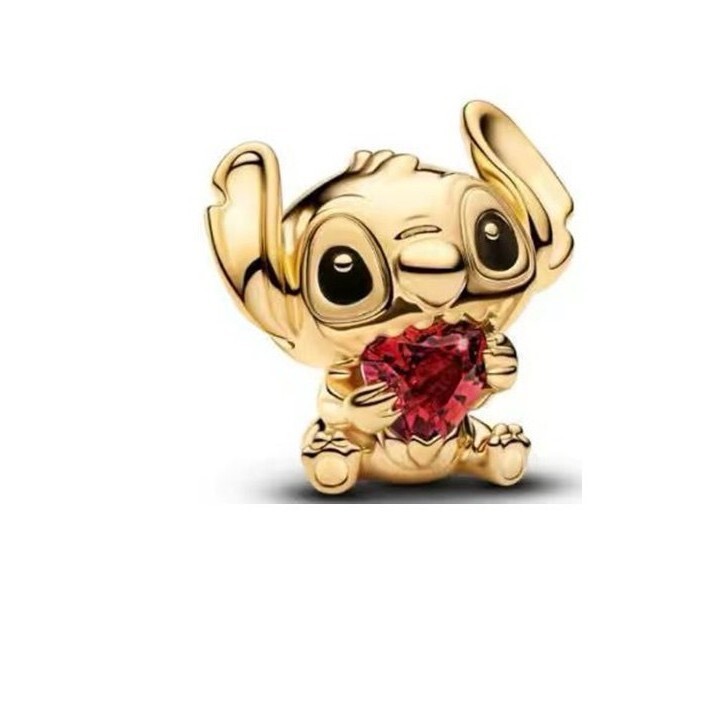Pandora S925 Sterling Silver Beads In Gold Color, Small Golden Snake, Year Of The Snake Beads, Bracelet DIY Pendant Bead Accessories - view 4