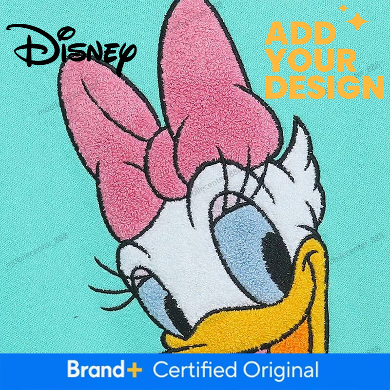 Disney World Disneyland Embroidery Sweatshirt Women Casual Fleece Jumper Mickey Daisy Duck Cartoon Loose Pullover Top O Neck - view 4