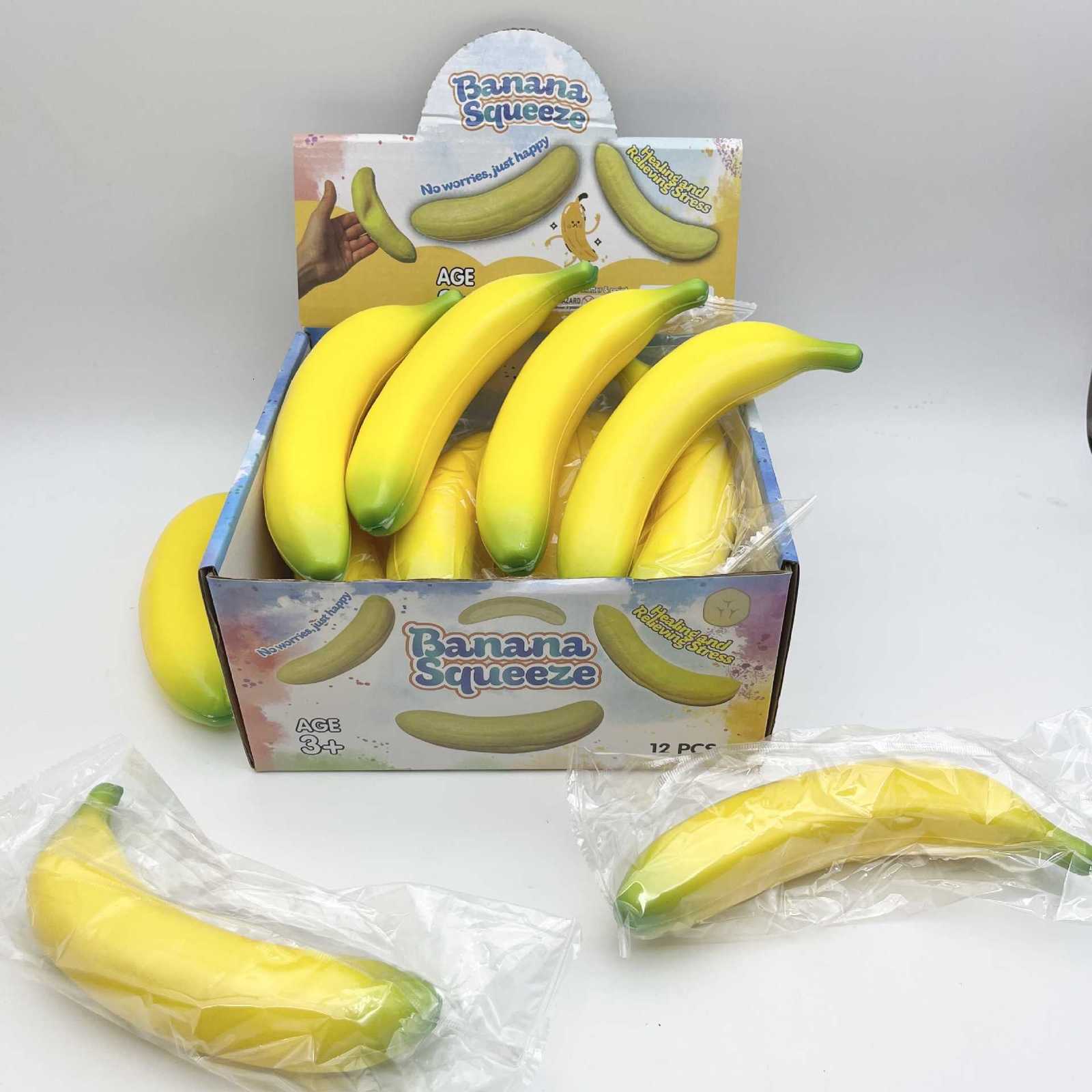 Simulated Banana Squishy Toy - Slow Rebound Stress Relief Toy Soft and Cute Sticky to the Touch L260714HIDD - view 3