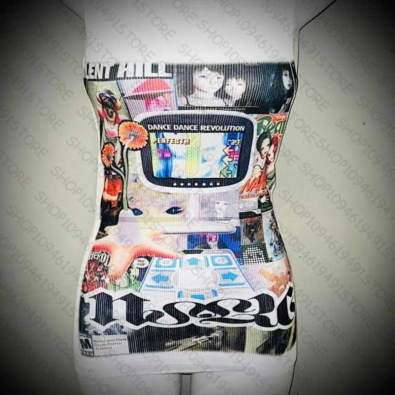 Clothes Baby Tees Summer Y2k Tops Streetwear Harajuku Graphic Cartoon T-shirt Vintage Crop Tops Wome clothes shoujo girl style J260714 - view 5
