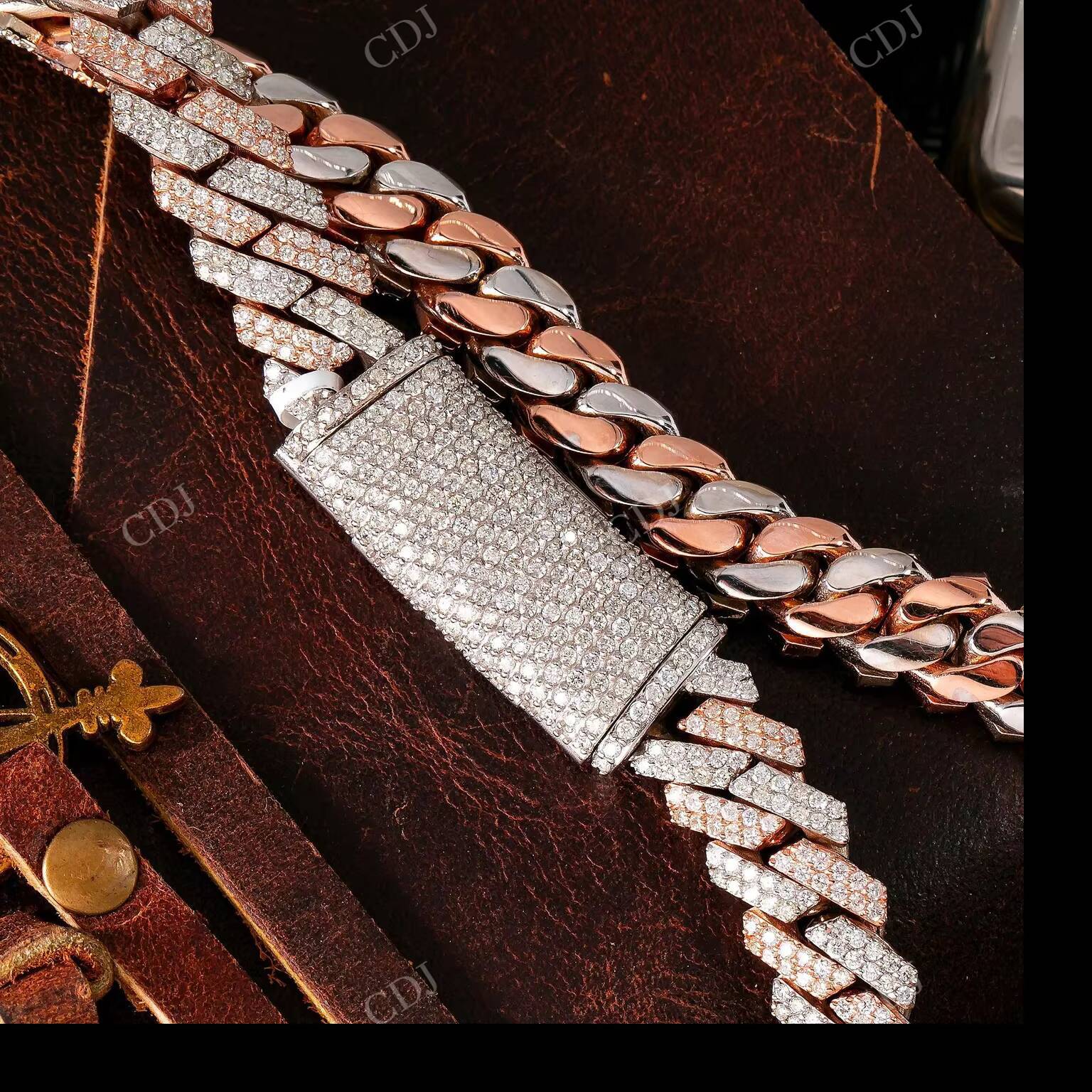 10MM 22 Fully Iced Moissanite Unisex Cuban Link Chain VVS GRA Certified 925 Silver Gold Plated Customizable Hip Hop Luxury Fine - view 4