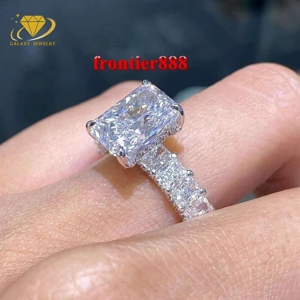 Luxury Wedding Ring 6ct 7ct 5ct Moissanite Lab Grown Diamond Ring Baguette Emerald Cut 925 Sterling 10k 14k 18k Engagement Ring - view 4