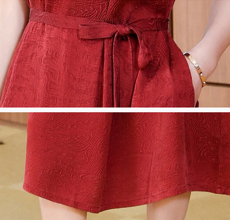 2026 y Xiangyunsha Silk Gown Premium VNeck Guanle Crepe Summer Dress 260714banjia