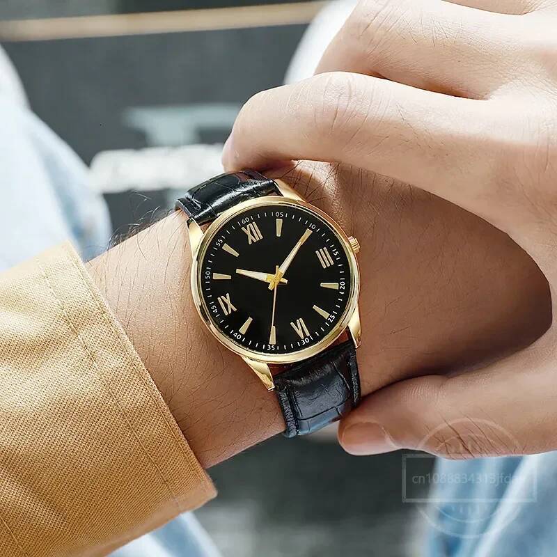 Luxury Minimalist Watch for Men Ultra Thin Band Leather Man Business Wristwatches Casual Quartz Watches Reloj Hombre 26Y0715 - view 4