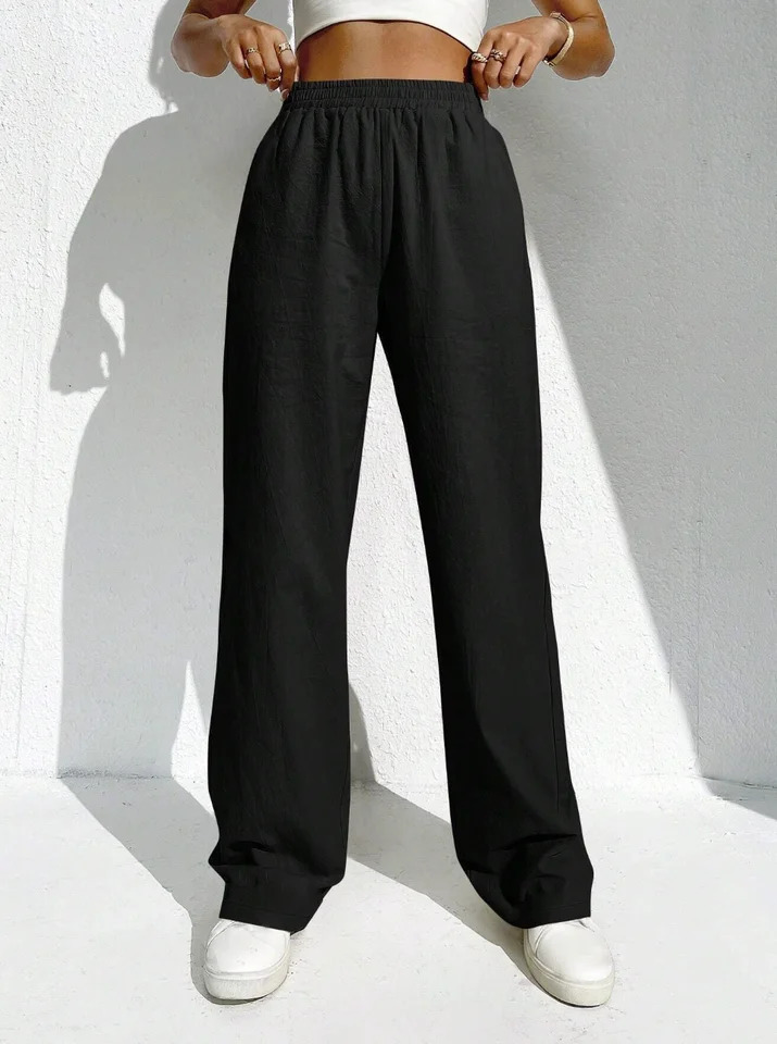 Women solid color elegant casual fashion Japanese Korean European and American pants 260714banjia