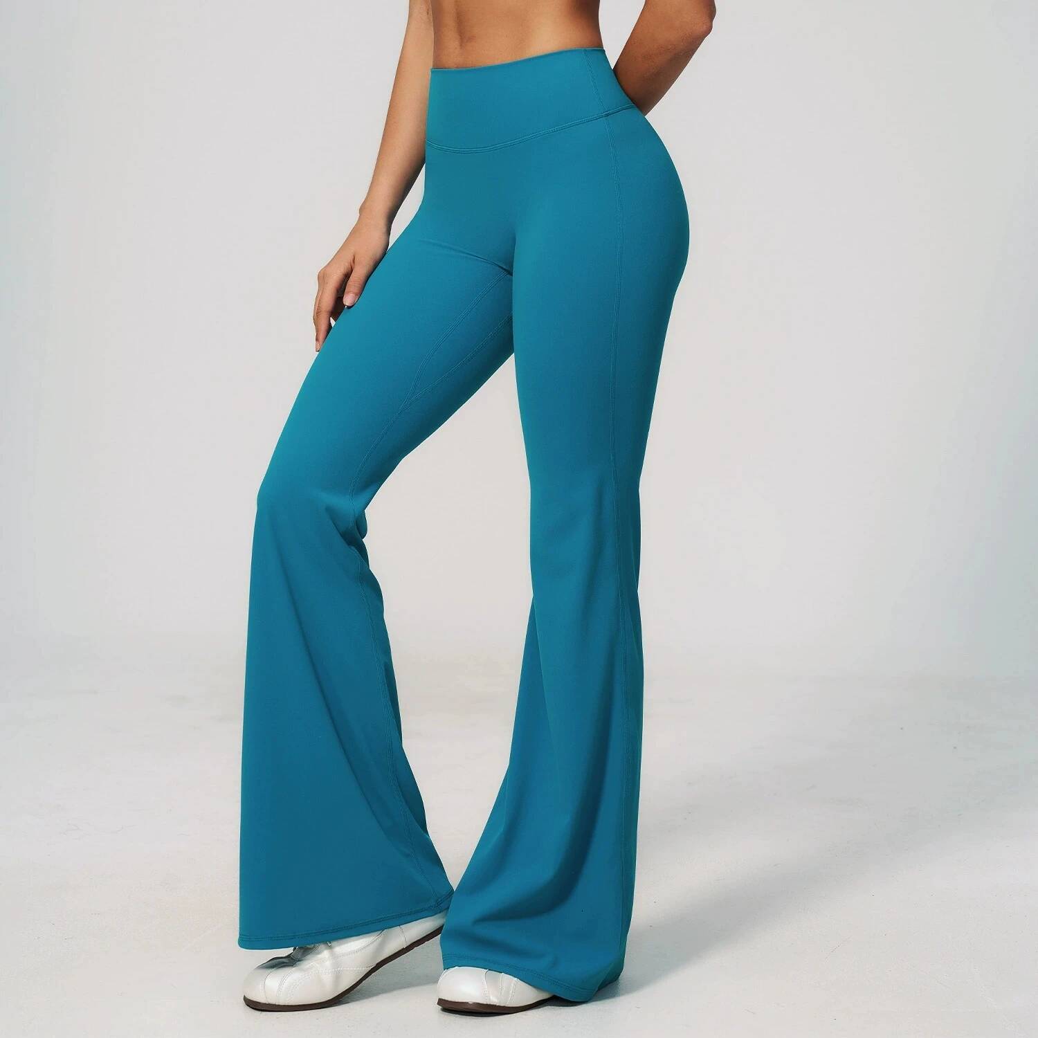Women Bell-bottoms Yoga Tights High Waist Fitness Pants Stretch Workout Sports Push Up Flare Legging Outdoor Trousers J260715 - view 3