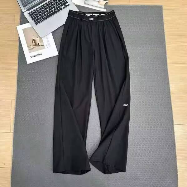 2026 Loose Casual Women's Summer High Waist and Thin Yoga Pants Breathable Drape Straight Mouth Wide Leg Sweatpants J260715 - view 5