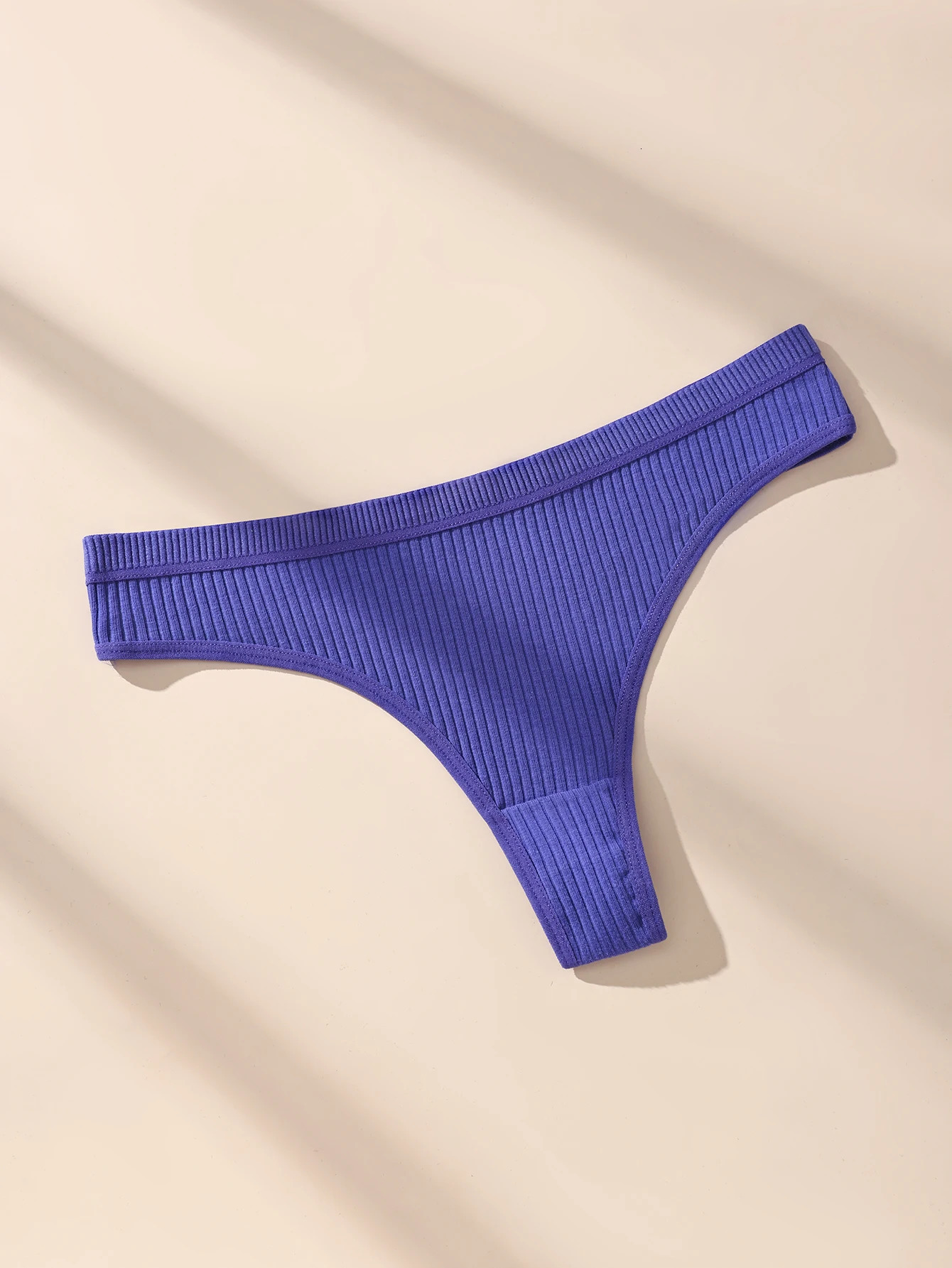 7Pcs Thongs Panties Cotton Striped Underwear Sexy Women Lingerie Solid Intimates Comfort Panty Soft GStrings XSXXL 260714banjia