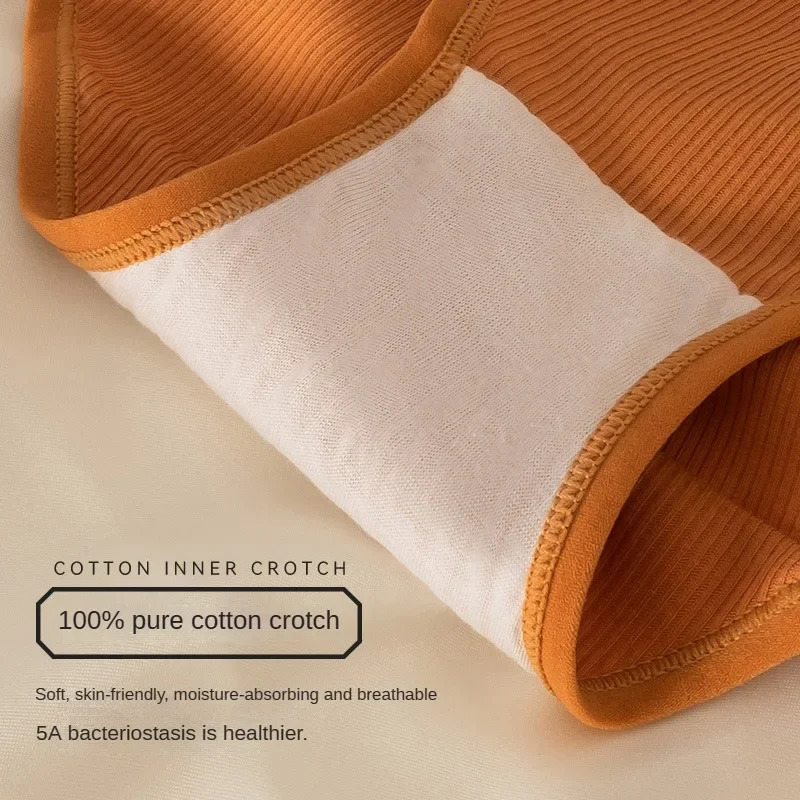 3pcs Fashion Panties Soft Cotton Woman Intimate Underwear Hipcovering Breathable Sexy Contrasting 260714banjia