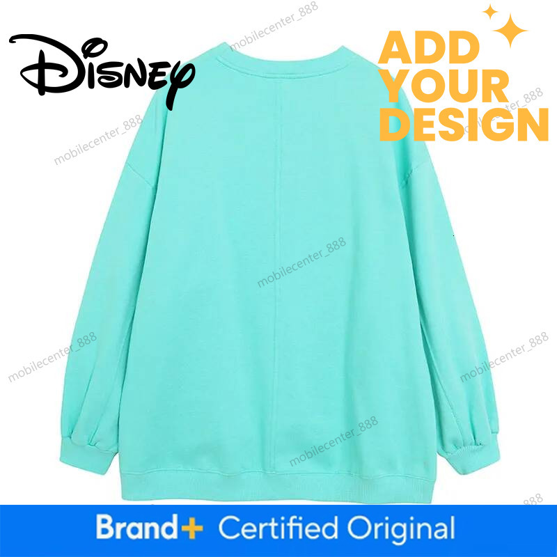 Disney World Disneyland Embroidery Sweatshirt Women Casual Fleece Jumper Mickey Daisy Duck Cartoon Loose Pullover Top O Neck - view 3