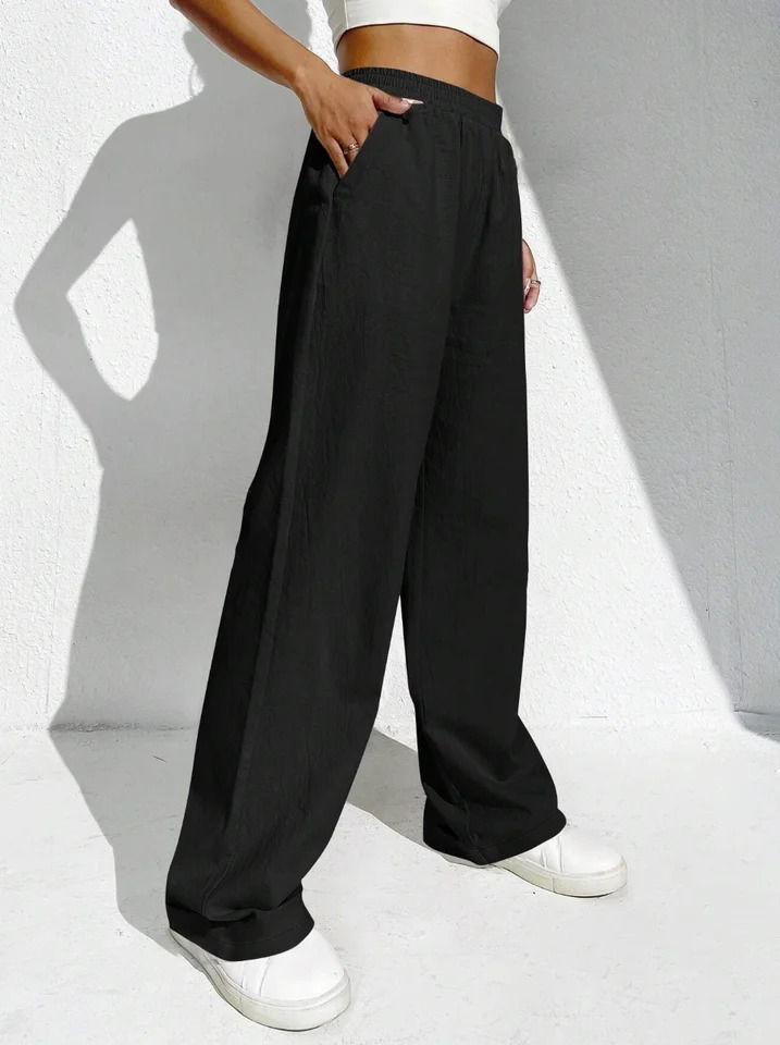 Women solid color elegant casual fashion Japanese Korean European and American pants 260714banjia