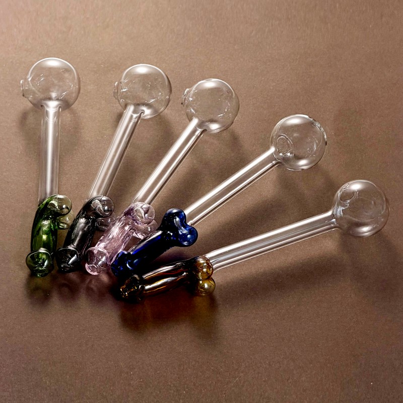 Pipa Per Bruciatore A Olio In Vetro A Forma Di VirilitÃ Multicolore, Pipa Per O…