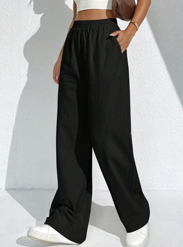 Women solid color elegant casual fashion Japanese Korean European and American pants 260714banjia