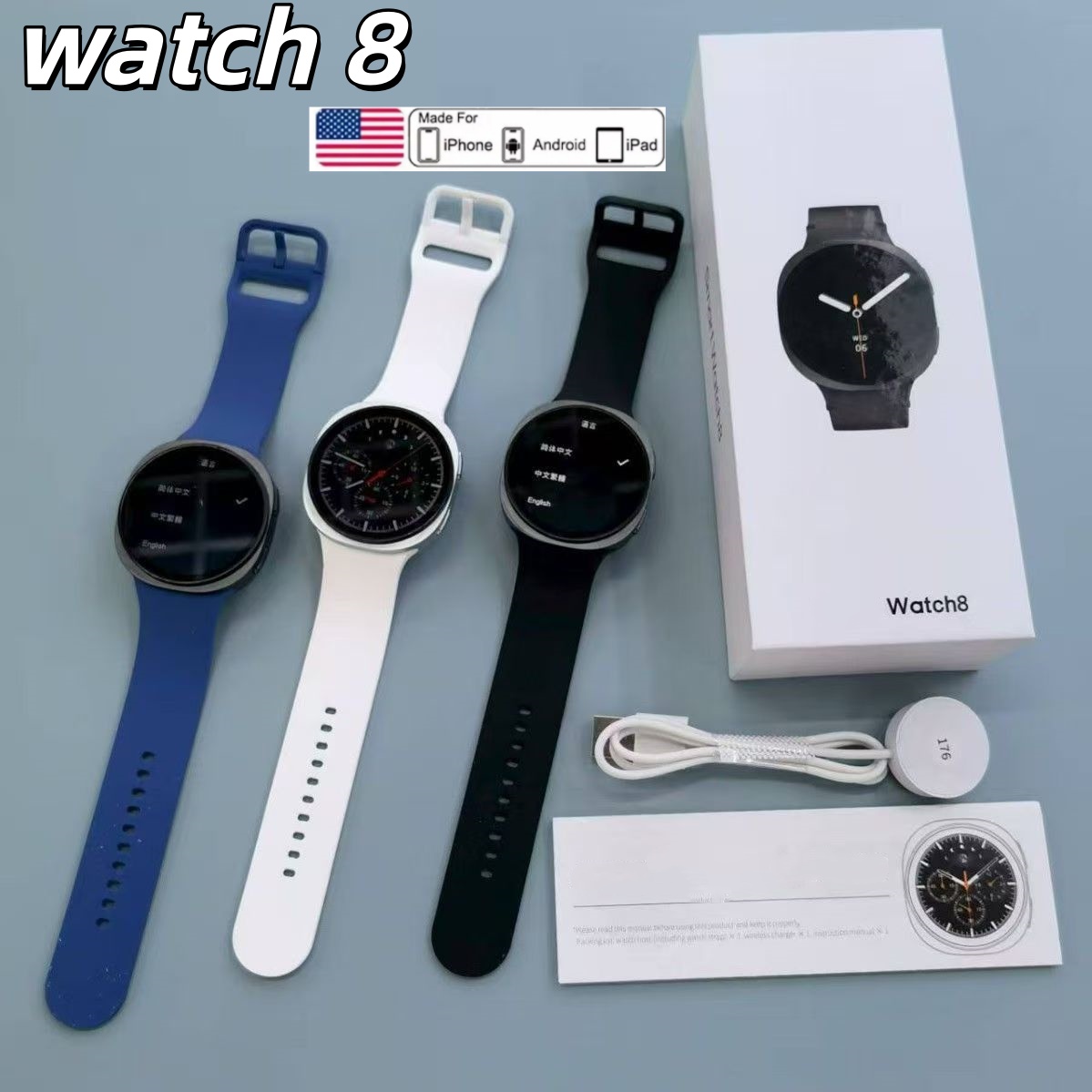 Smart Watch 8 Watch 7 La Tua Chiamata Bluetooth Impermeabile Sonno NFC Chat GPT…