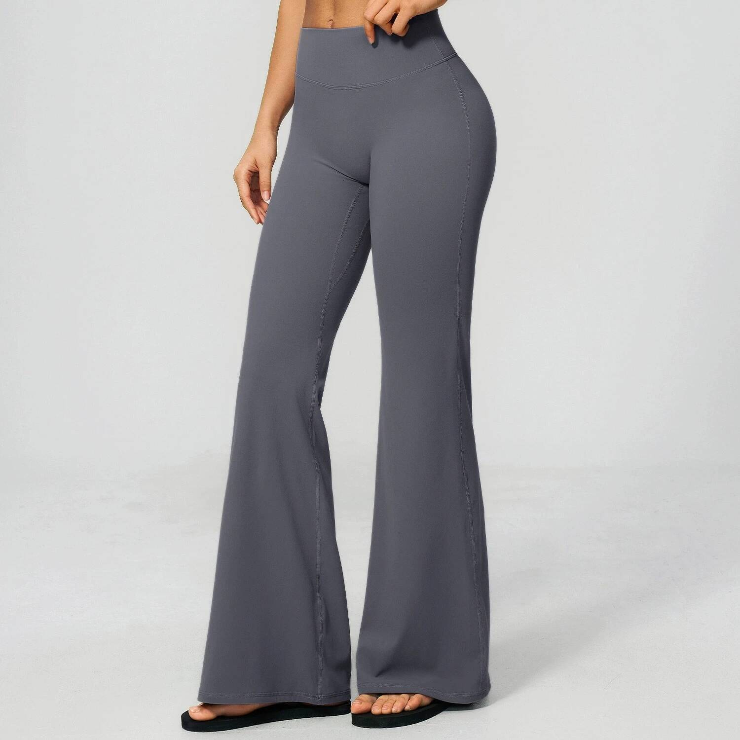 Women Bell-bottoms Yoga Tights High Waist Fitness Pants Stretch Workout Sports Push Up Flare Legging Outdoor Trousers J260715 - view 5