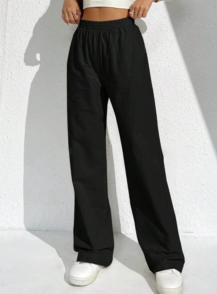 Women solid color elegant casual fashion Japanese Korean European and American pants 260714banjia