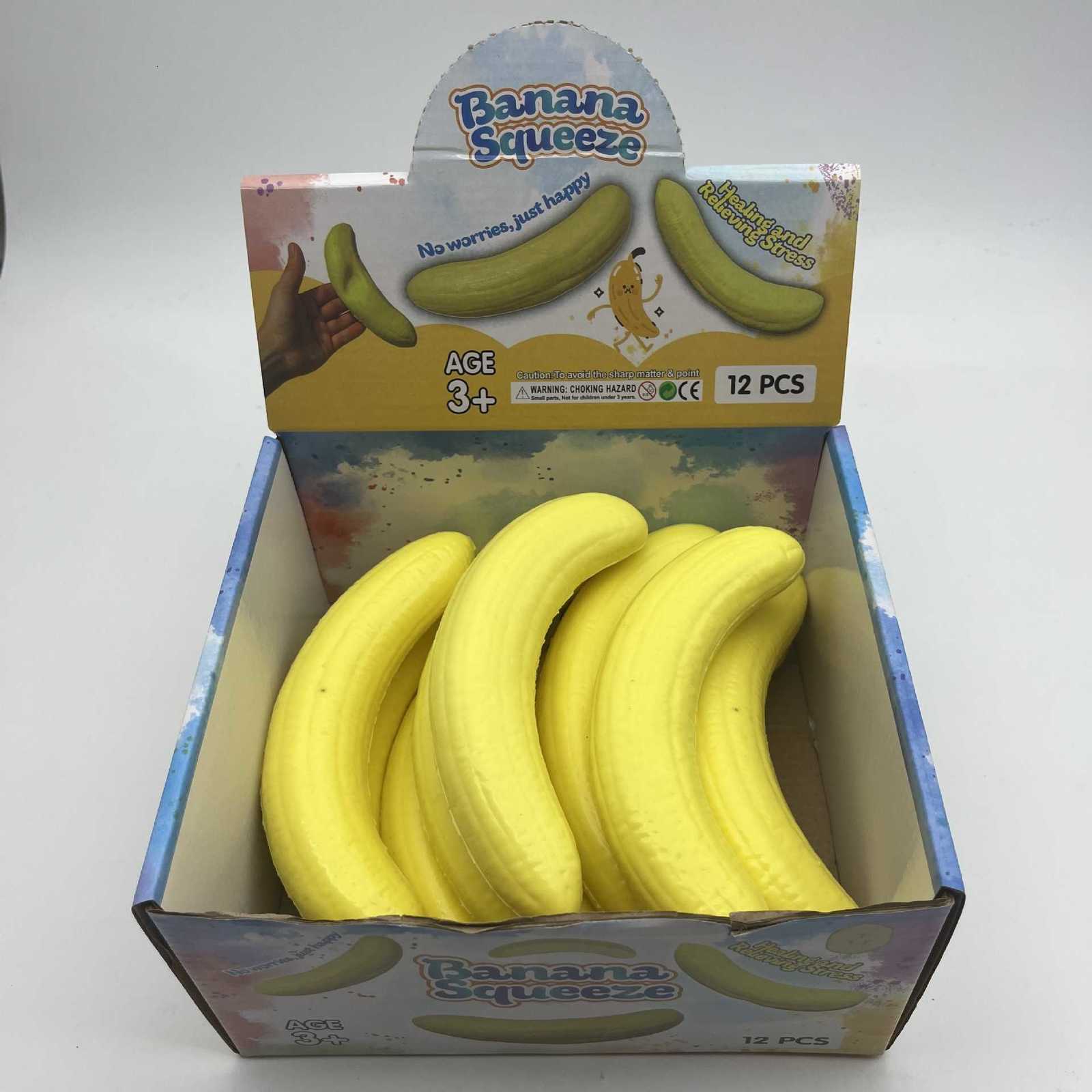 Simulated Banana Squishy Toy - Slow Rebound Stress Relief Toy Soft and Cute Sticky to the Touch L260714HIDD - view 8