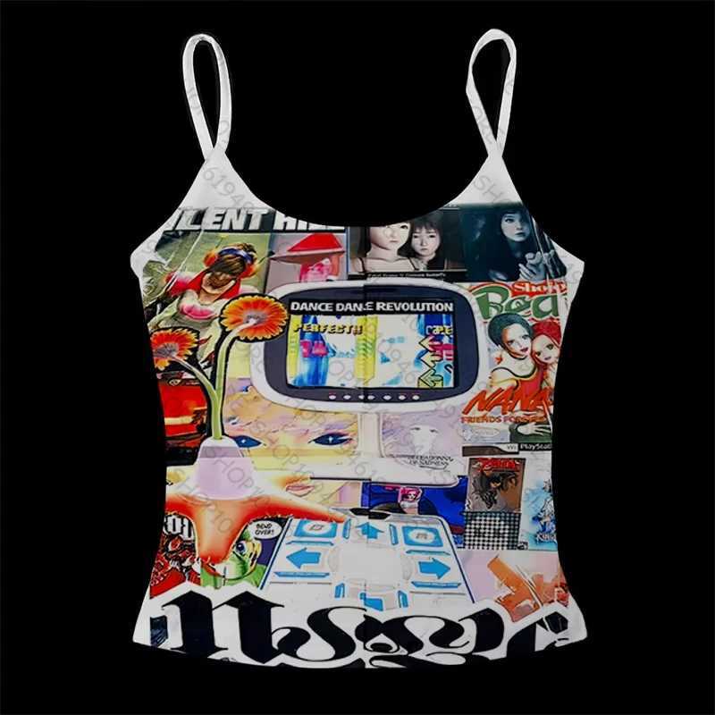 Clothes Baby Tees Summer Y2k Tops Streetwear Harajuku Graphic Cartoon T-shirt Vintage Crop Tops Wome clothes shoujo girl style J260714 - view 4