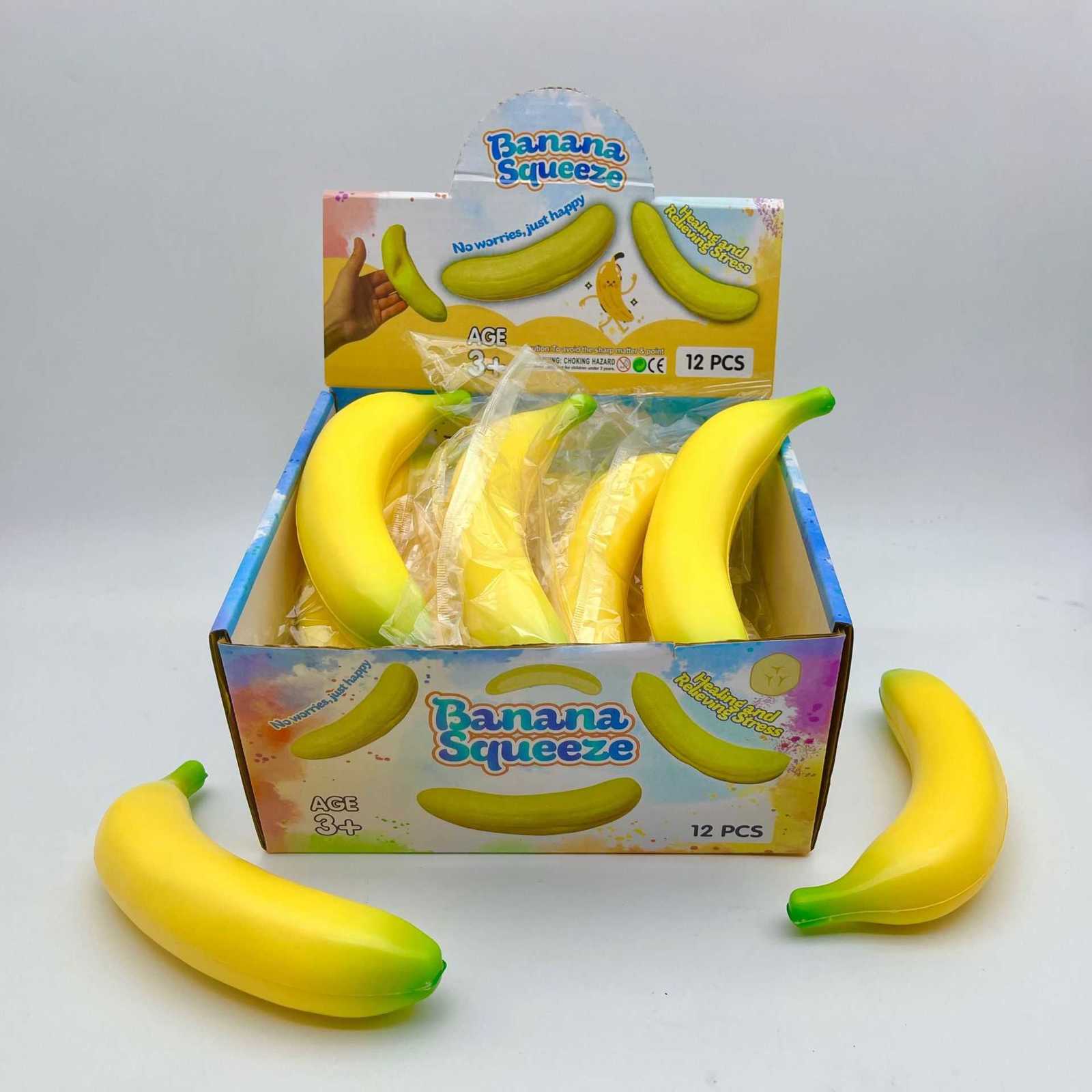 Simulated Banana Squishy Toy - Slow Rebound Stress Relief Toy Soft and Cute Sticky to the Touch L260714HIDD - view 7