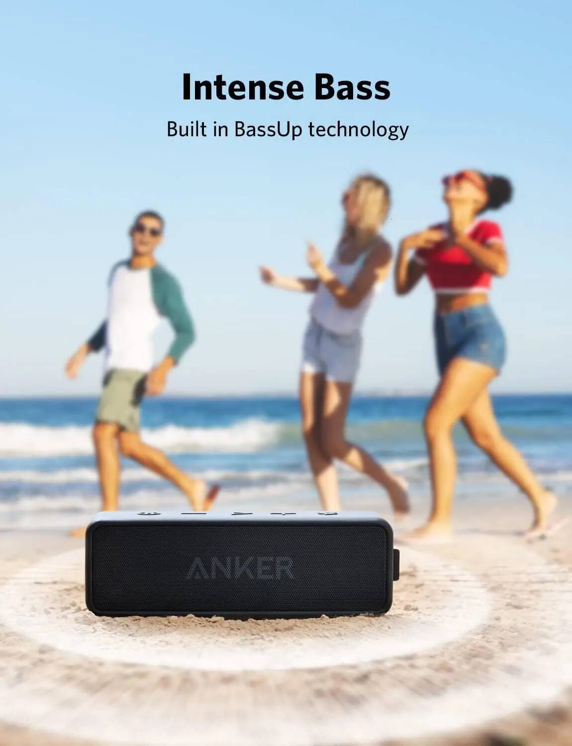 Anker Soundcore 2 Portable Speaker with Stereo Sound, Bluetooth 5, IPX7 Waterproof, 24-Hour Playtime (Refurbished) W260715 - view 5